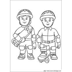 Dibujo para colorear: Sam el Bombero (Dibujos Animados y Series Animadas) #39868 - Dibujos para Colorear e Imprimir Gratis