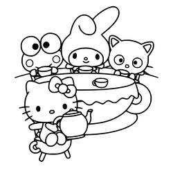 Dibujos para colorear: Sanrio - Dibujos para Colorear e Imprimir Gratis