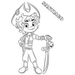 Dibujo para colorear: Santiago de los Mares (Dibujos Animados y Series Animadas) #185680 - Dibujos para Colorear e Imprimir Gratis