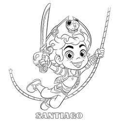 Dibujo para colorear: Santiago de los Mares (Dibujos Animados y Series Animadas) #185682 - Dibujos para Colorear e Imprimir Gratis