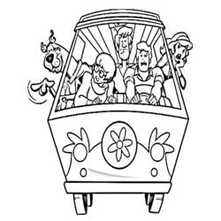 Dibujo para colorear: Scooby Doo (Dibujos Animados y Series Animadas) #31349 - Dibujos para Colorear e Imprimir Gratis