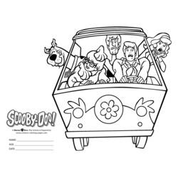 Dibujo para colorear: Scooby Doo (Dibujos Animados y Series Animadas) #31409 - Dibujos para Colorear e Imprimir Gratis