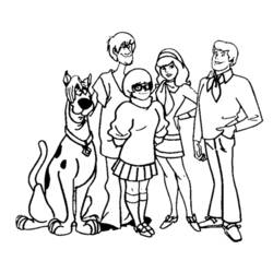 Dibujo para colorear: Scooby Doo (Dibujos Animados y Series Animadas) #31476 - Dibujos para Colorear e Imprimir Gratis