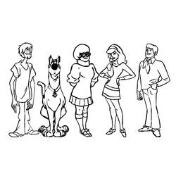 Dibujo para colorear: Scooby Doo (Dibujos Animados y Series Animadas) #31679 - Dibujos para Colorear e Imprimir Gratis