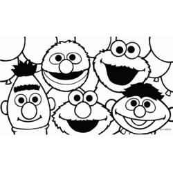 Dibujo para colorear: Sesame Street (Dibujos Animados y Series Animadas) #32121 - Dibujos para Colorear e Imprimir Gratis
