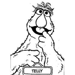 Dibujo para colorear: Sesame Street (Dibujos Animados y Series Animadas) #32210 - Dibujos para Colorear e Imprimir Gratis