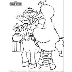 Dibujo para colorear: Sesame Street (Dibujos Animados y Series Animadas) #32223 - Dibujos para Colorear e Imprimir Gratis