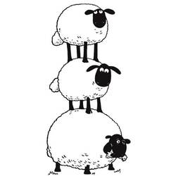 Dibujo para colorear: Shaun la Oveja (Dibujos Animados y Series Animadas) #209525 - Dibujos para Colorear e Imprimir Gratis