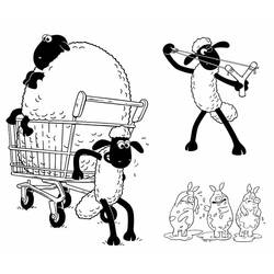 Dibujo para colorear: Shaun la Oveja (Dibujos Animados y Series Animadas) #209527 - Dibujos para Colorear e Imprimir Gratis