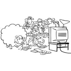 Dibujos para colorear: Shaun la Oveja - Dibujos para Colorear e Imprimir Gratis