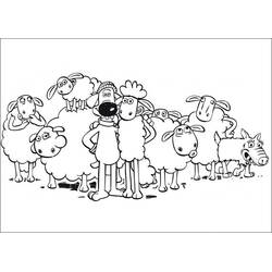 Dibujo para colorear: Shaun la Oveja (Dibujos Animados y Series Animadas) #209532 - Dibujos para Colorear e Imprimir Gratis