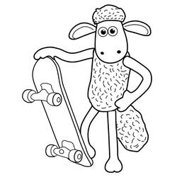 Dibujo para colorear: Shaun la Oveja (Dibujos Animados y Series Animadas) #209533 - Dibujos para Colorear e Imprimir Gratis