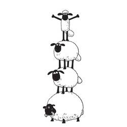 Dibujo para colorear: Shaun la Oveja (Dibujos Animados y Series Animadas) #209537 - Dibujos para Colorear e Imprimir Gratis