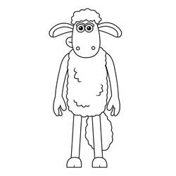 Dibujo para colorear: Shaun la Oveja (Dibujos Animados y Series Animadas) #209538 - Dibujos para Colorear e Imprimir Gratis