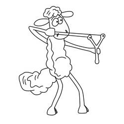 Dibujo para colorear: Shaun la Oveja (Dibujos Animados y Series Animadas) #209543 - Dibujos para Colorear e Imprimir Gratis