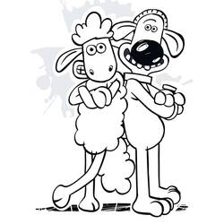 Dibujo para colorear: Shaun la Oveja (Dibujos Animados y Series Animadas) #209547 - Dibujos para Colorear e Imprimir Gratis