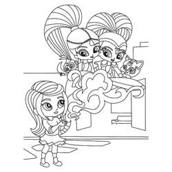 Dibujo para colorear: Shimmer y Shine (Dibujos Animados y Series Animadas) #196148 - Dibujos para Colorear e Imprimir Gratis