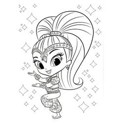 Dibujo para colorear: Shimmer y Shine (Dibujos Animados y Series Animadas) #196165 - Dibujos para Colorear e Imprimir Gratis