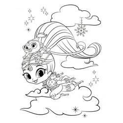 Dibujo para colorear: Shimmer y Shine (Dibujos Animados y Series Animadas) #196167 - Dibujos para Colorear e Imprimir Gratis