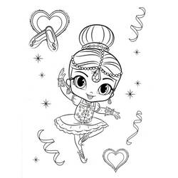 Dibujo para colorear: Shimmer y Shine (Dibujos Animados y Series Animadas) #196170 - Dibujos para Colorear e Imprimir Gratis