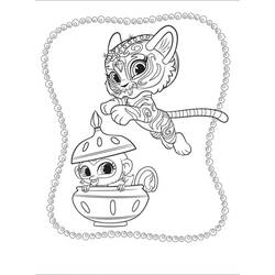 Dibujo para colorear: Shimmer y Shine (Dibujos Animados y Series Animadas) #196171 - Dibujos para Colorear e Imprimir Gratis