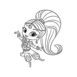Dibujo para colorear: Shimmer y Shine (Dibujos Animados y Series Animadas) #196177 - Dibujos para Colorear e Imprimir Gratis