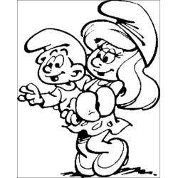 Dibujo para colorear: Smurfs (Dibujos Animados y Series Animadas) #34565 - Dibujos para Colorear e Imprimir Gratis