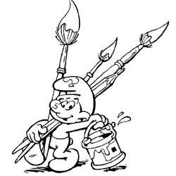 Dibujo para colorear: Smurfs (Dibujos Animados y Series Animadas) #34567 - Dibujos para Colorear e Imprimir Gratis