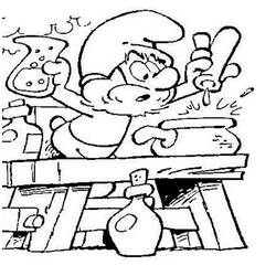 Dibujo para colorear: Smurfs (Dibujos Animados y Series Animadas) #34640 - Dibujos para Colorear e Imprimir Gratis