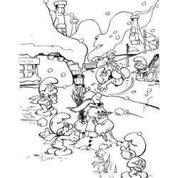 Dibujo Smurfs (Dibujos Animados y Series Animadas) #34642 para imprimir y colorear