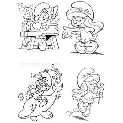Dibujo para colorear: Smurfs (Dibujos Animados y Series Animadas) #34652 - Dibujos para Colorear e Imprimir Gratis