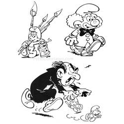 Dibujo para colorear: Smurfs (Dibujos Animados y Series Animadas) #34659 - Dibujos para Colorear e Imprimir Gratis