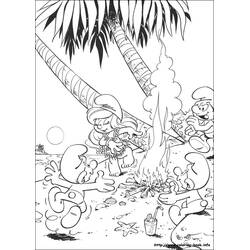 Dibujo para colorear: Smurfs (Dibujos Animados y Series Animadas) #34679 - Dibujos para Colorear e Imprimir Gratis