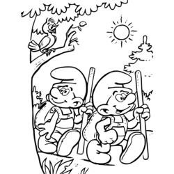 Dibujo para colorear: Smurfs (Dibujos Animados y Series Animadas) #34703 - Dibujos para Colorear e Imprimir Gratis