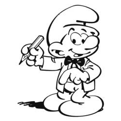 Dibujo para colorear: Smurfs (Dibujos Animados y Series Animadas) #34708 - Dibujos para Colorear e Imprimir Gratis