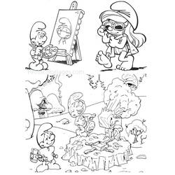 Dibujo para colorear: Smurfs (Dibujos Animados y Series Animadas) #34720 - Dibujos para Colorear e Imprimir Gratis