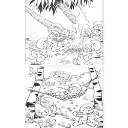 Dibujo para colorear: Smurfs (Dibujos Animados y Series Animadas) #34723 - Dibujos para Colorear e Imprimir Gratis