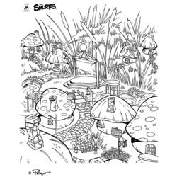 Dibujo para colorear: Smurfs (Dibujos Animados y Series Animadas) #34726 - Dibujos para Colorear e Imprimir Gratis