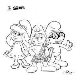 Dibujo para colorear: Smurfs (Dibujos Animados y Series Animadas) #34727 - Dibujos para Colorear e Imprimir Gratis