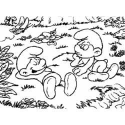 Dibujo Smurfs (Dibujos Animados y Series Animadas) #34768 para imprimir y colorear