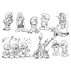 Dibujo para colorear: Smurfs (Dibujos Animados y Series Animadas) #34797 - Dibujos para Colorear e Imprimir Gratis
