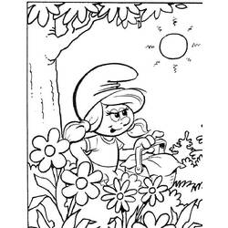 Dibujo para colorear: Smurfs (Dibujos Animados y Series Animadas) #34818 - Dibujos para Colorear e Imprimir Gratis