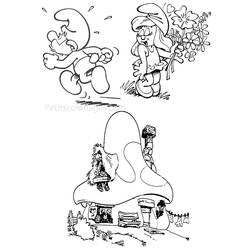 Dibujo para colorear: Smurfs (Dibujos Animados y Series Animadas) #34836 - Dibujos para Colorear e Imprimir Gratis