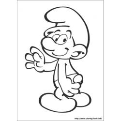 Dibujo para colorear: Smurfs (Dibujos Animados y Series Animadas) #34859 - Dibujos para Colorear e Imprimir Gratis