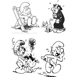 Dibujo para colorear: Smurfs (Dibujos Animados y Series Animadas) #34860 - Dibujos para Colorear e Imprimir Gratis