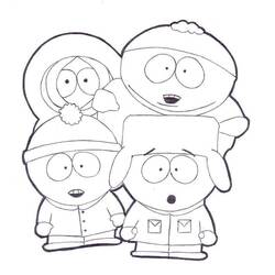 Dibujo para colorear: South Park (Dibujos Animados y Series Animadas) #202227 - Dibujos para Colorear e Imprimir Gratis