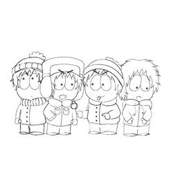 Dibujo para colorear: South Park (Dibujos Animados y Series Animadas) #31179 - Dibujos para Colorear e Imprimir Gratis