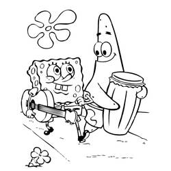 Dibujo para colorear: SpongeBob SquarePants (Dibujos Animados y Series Animadas) #195117 - Dibujos para Colorear e Imprimir Gratis