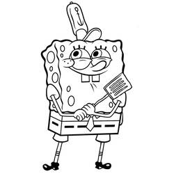 Dibujo para colorear: SpongeBob SquarePants (Dibujos Animados y Series Animadas) #195126 - Dibujos para Colorear e Imprimir Gratis