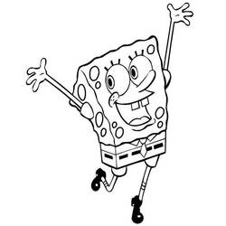Dibujo para colorear: SquareBob SquarePants (Dibujos Animados y Series Animadas) #33367 - Dibujos para Colorear e Imprimir Gratis
